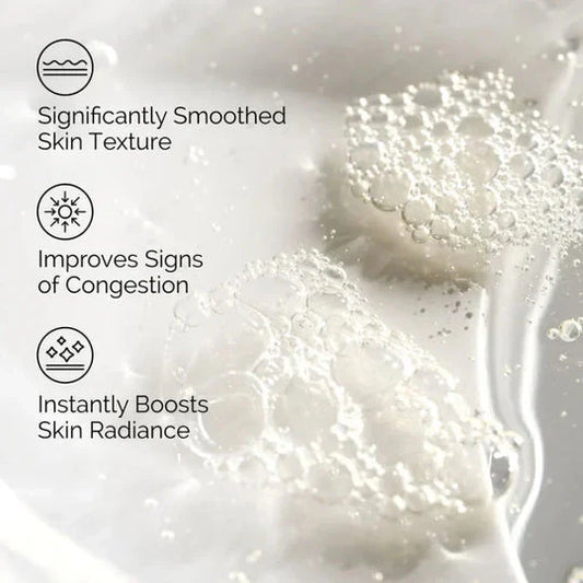 The Ordinary Glycolic Acid 7% Toning Solution displayed with highlighted skincare benefits on a light background, promoting gentle exfoliation, improved skin texture, enhanced radiance, and a smoother-looking complexion.