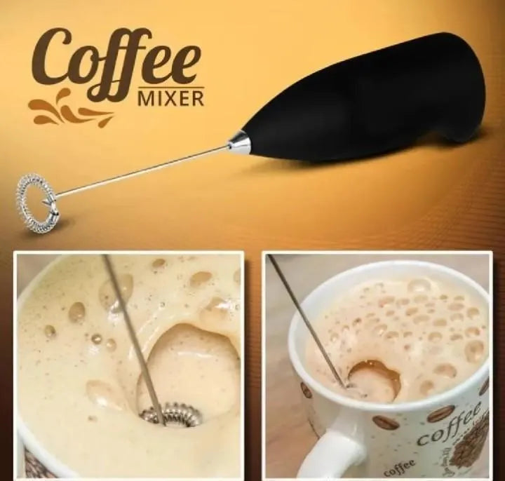 Electric Milk Frother & Coffee Mixer – Portable Handheld Foam Maker for Coffee, Cappuccino, Latte, Milkshakes & Hot Chocolate